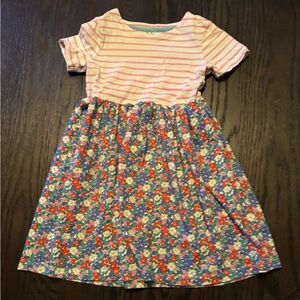 Mini Boden Orange and Red Casual Sundress